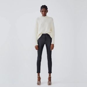 Zara Wax Effect Pants (skinny)